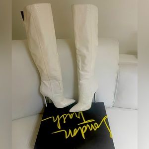 White London trash over the knee boots